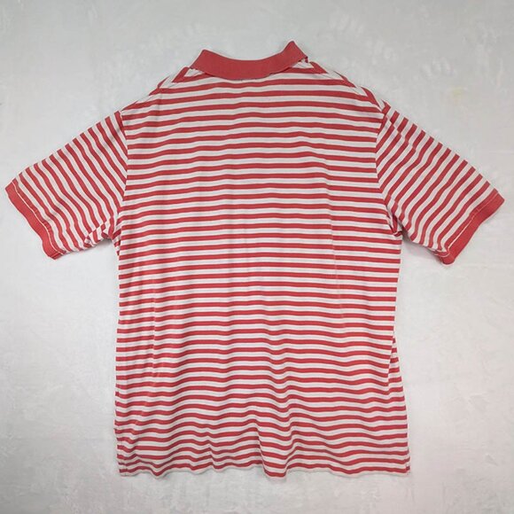 Polo Ralph Lauren Shirt Mens 2XLT Coral Striped Ivy League Country Club Preppy - Picture 3 of 11